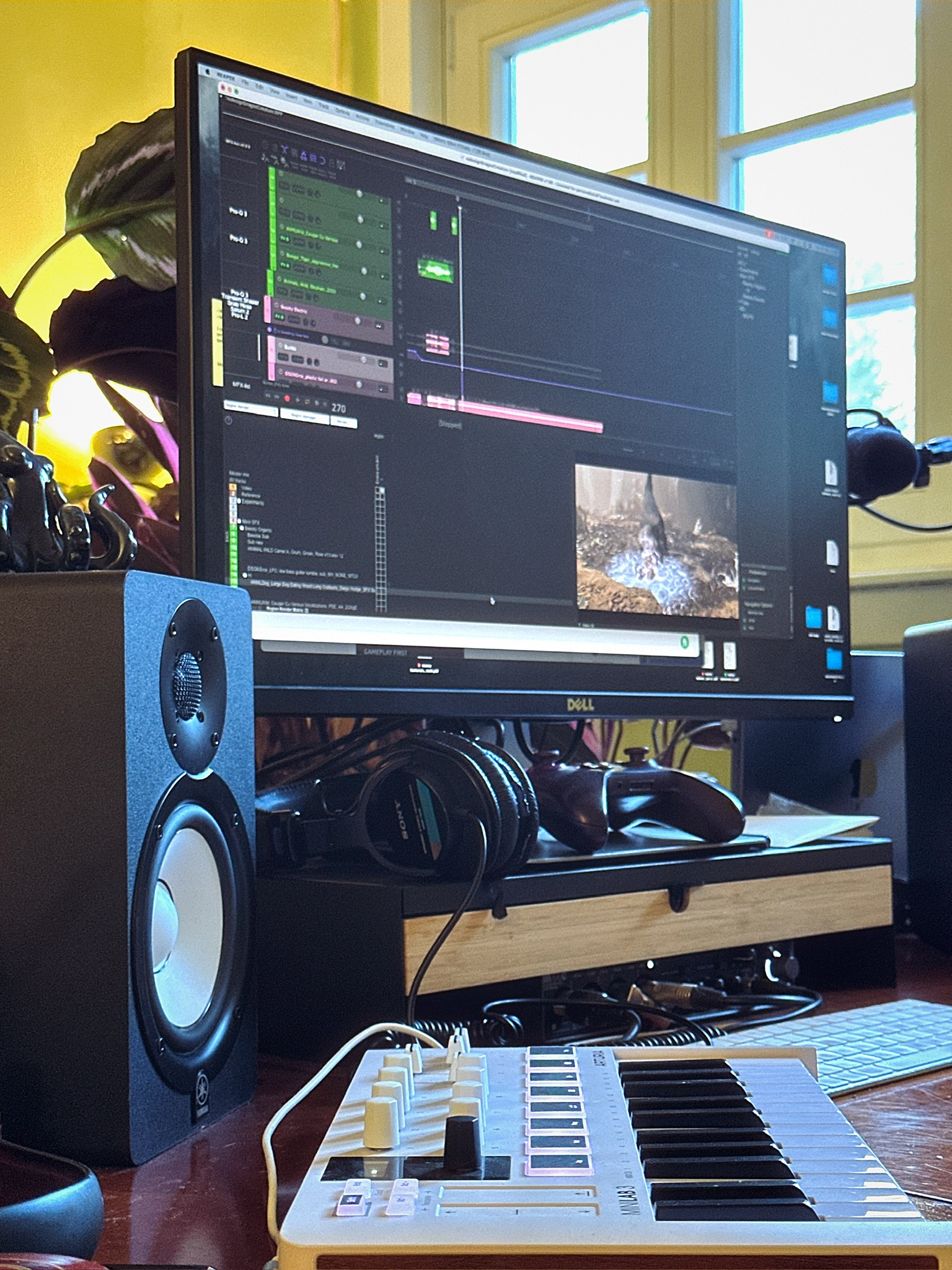 My desk setup at the moment